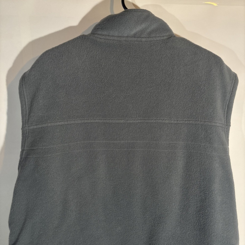 HIPPO Fleece Vest Gray Heathered Full Zip Pockets Logo Men's Size XL VTG - Picture 11 of 12